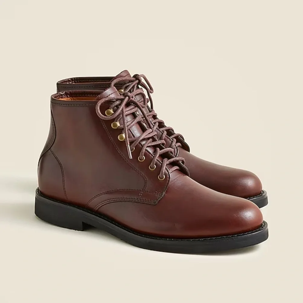 J. Crew Field boots in English leather